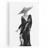 Abstract figurative stretched canvas artwork showcasing vibrant colors and dynamic shapes, perfect for modern home decor. Ideal for enhancing artistic interiors.