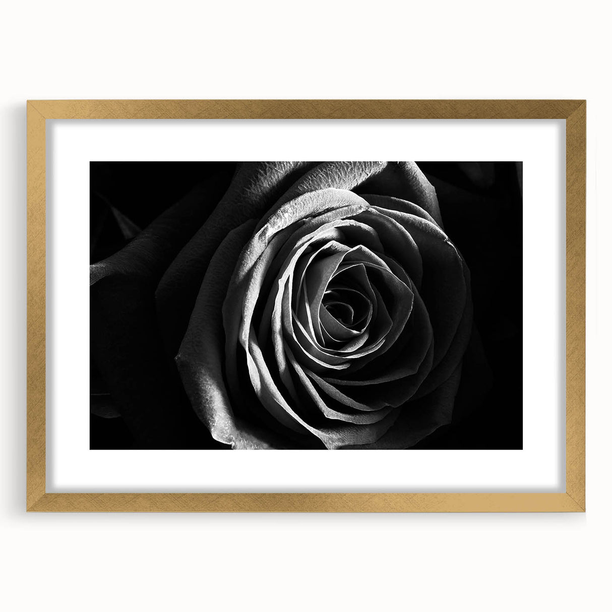 Abstract floral wall art framed in gold with a mat, showcasing vibrant colors and intricate patterns, perfect for enhancing modern home decor aesthetics.