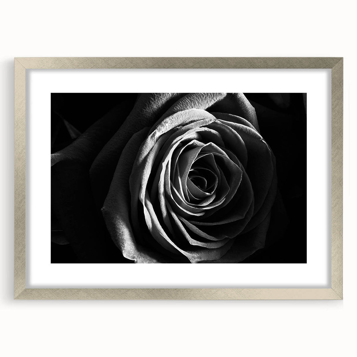 Abstract floral wall art framed in silver, showcasing vibrant colors and intricate design details, perfect for modern home decor. Ideal for enhancing living spaces.