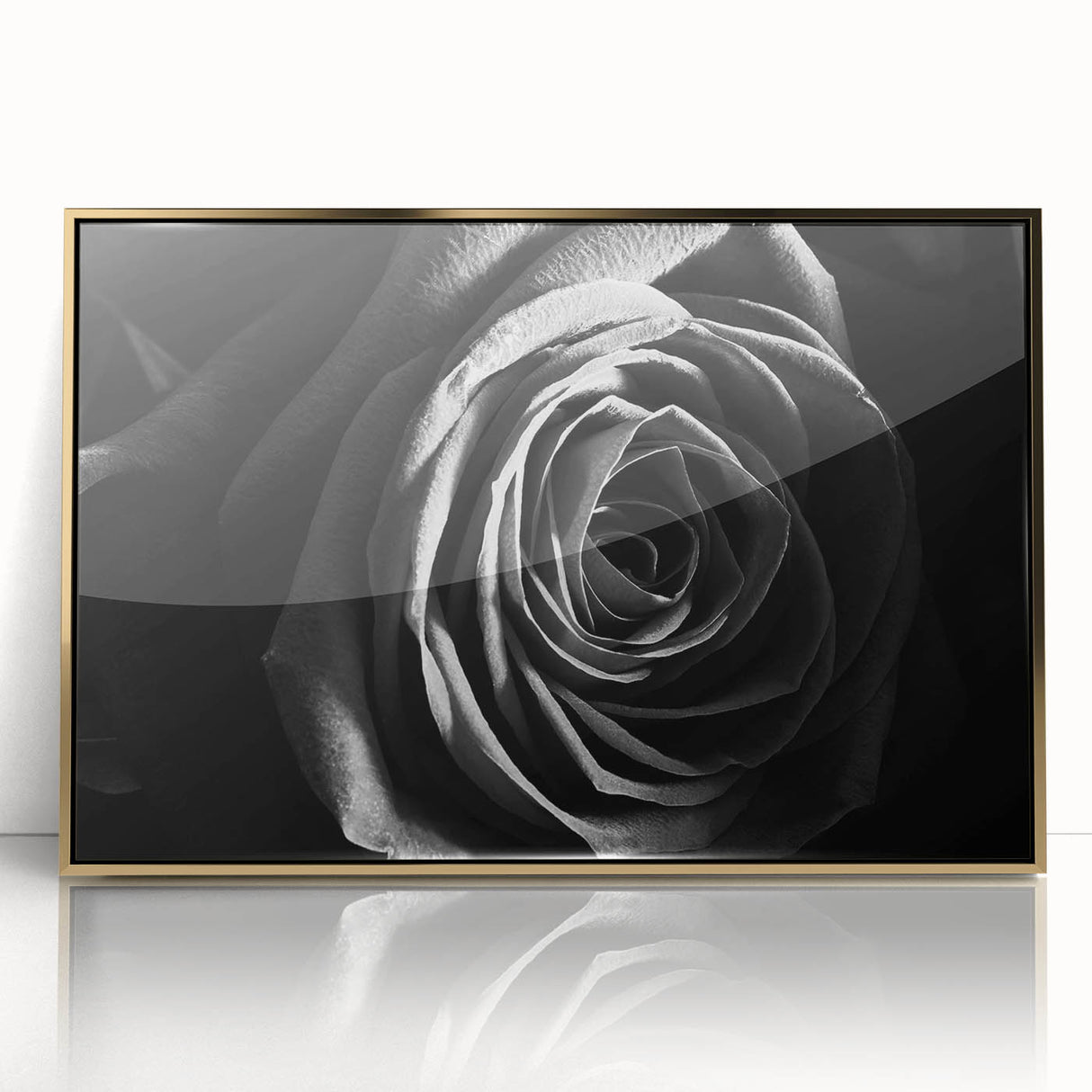 Framed abstract floral wall art featuring vibrant colors and gold accents, perfect for modern decor. Ideal for adding a touch of elegance to any room.