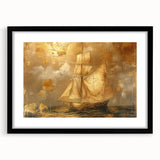 Abstract landscape wall art framed in black, featuring soft color gradients and organic shapes, perfect for modern home decor. Ideal for adding a contemporary touch to any room.