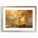 Abstract landscape wall art framed in silver, featuring vibrant colors and intricate details, ideal for modern home decor. Perfect for adding a contemporary touch to any space.