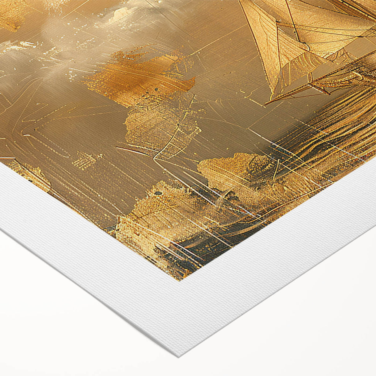 Vibrant abstract landscape wall art on rolled canvas, showcasing bold colors and unique textures, ideal for modern home decor or artistic accents.