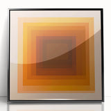Minimalist Abstract Wall Art – Warm Earth-Toned Geometry