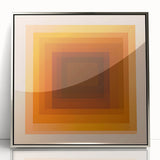 Minimalist Abstract Wall Art – Warm Earth-Toned Geometry
