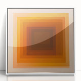 Minimalist Abstract Wall Art – Warm Earth-Toned Geometry