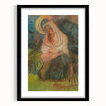 Expressionism Wall Art - Mother and Child Pastoral Scene Painting
