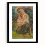 Expressionism Wall Art - Mother and Child Pastoral Scene Painting