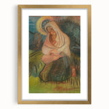 Expressionism Wall Art - Mother and Child Pastoral Scene Painting