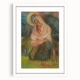 Expressionism Wall Art - Mother and Child Pastoral Scene Painting