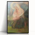 Expressionism Wall Art - Mother and Child Pastoral Scene Painting