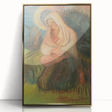 Expressionism Wall Art - Mother and Child Pastoral Scene Painting