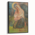 Expressionism Wall Art - Mother and Child Pastoral Scene Painting