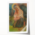 Expressionism Wall Art - Mother and Child Pastoral Scene Painting