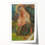 Expressionism Wall Art - Mother and Child Pastoral Scene Painting