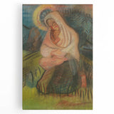 Expressionism Wall Art - Mother and Child Pastoral Scene Painting