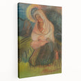 Expressionism Wall Art - Mother and Child Pastoral Scene Painting