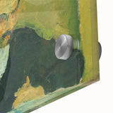 Portrait of a Man Reading - Abstract Modern Wall Art in Earth Tones