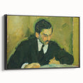 Portrait of a Man Reading - Abstract Modern Wall Art in Earth Tones