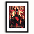 Guns N' Roses Retro Wall Art – Vintage Melbourne Concert Print