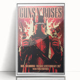 Guns N' Roses Retro Wall Art – Vintage Melbourne Concert Print