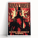 Guns N' Roses Retro Wall Art – Vintage Melbourne Concert Print