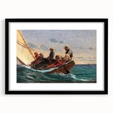 Realism Art Prints - The Flirt by Winslow Homer Nautical Adventure Art
