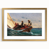 Realism Art Prints - The Flirt by Winslow Homer Nautical Adventure Art