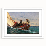 Realism Art Prints - The Flirt by Winslow Homer Nautical Adventure Art
