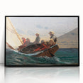 Realism Art Prints - The Flirt by Winslow Homer Nautical Adventure Art