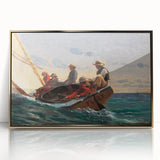 Realism Art Prints - The Flirt by Winslow Homer Nautical Adventure Art