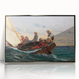 Realism Art Prints - The Flirt by Winslow Homer Nautical Adventure Art