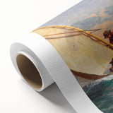 Realism Art Prints - The Flirt by Winslow Homer Nautical Adventure Art