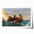 Realism Art Prints - The Flirt by Winslow Homer Nautical Adventure Art