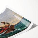 Realism Art Prints - The Flirt by Winslow Homer Nautical Adventure Art