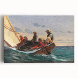 Realism Art Prints - The Flirt by Winslow Homer Nautical Adventure Art