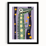 Kids Room Art Prints – Playful Alligator Illustration for Nursery
