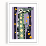 Kids Room Art Prints – Playful Alligator Illustration for Nursery