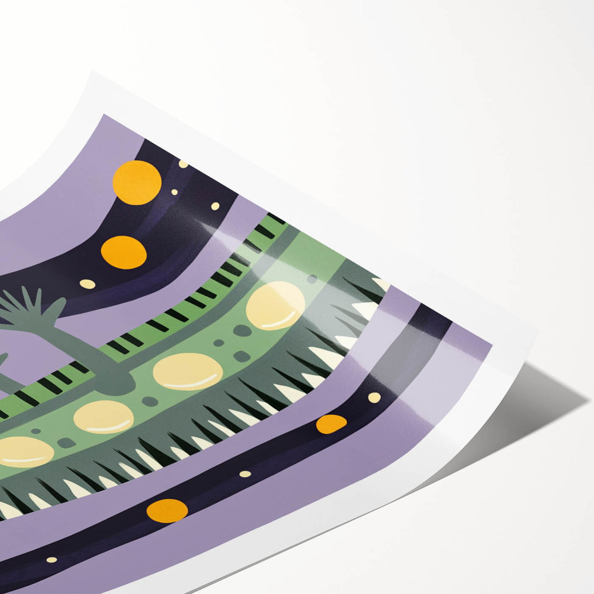 Kids Room Art Prints – Playful Alligator Illustration for Nursery