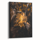 Black and white framed canvas depicting a vintage landscape scene, ideal for bedroom wall art.