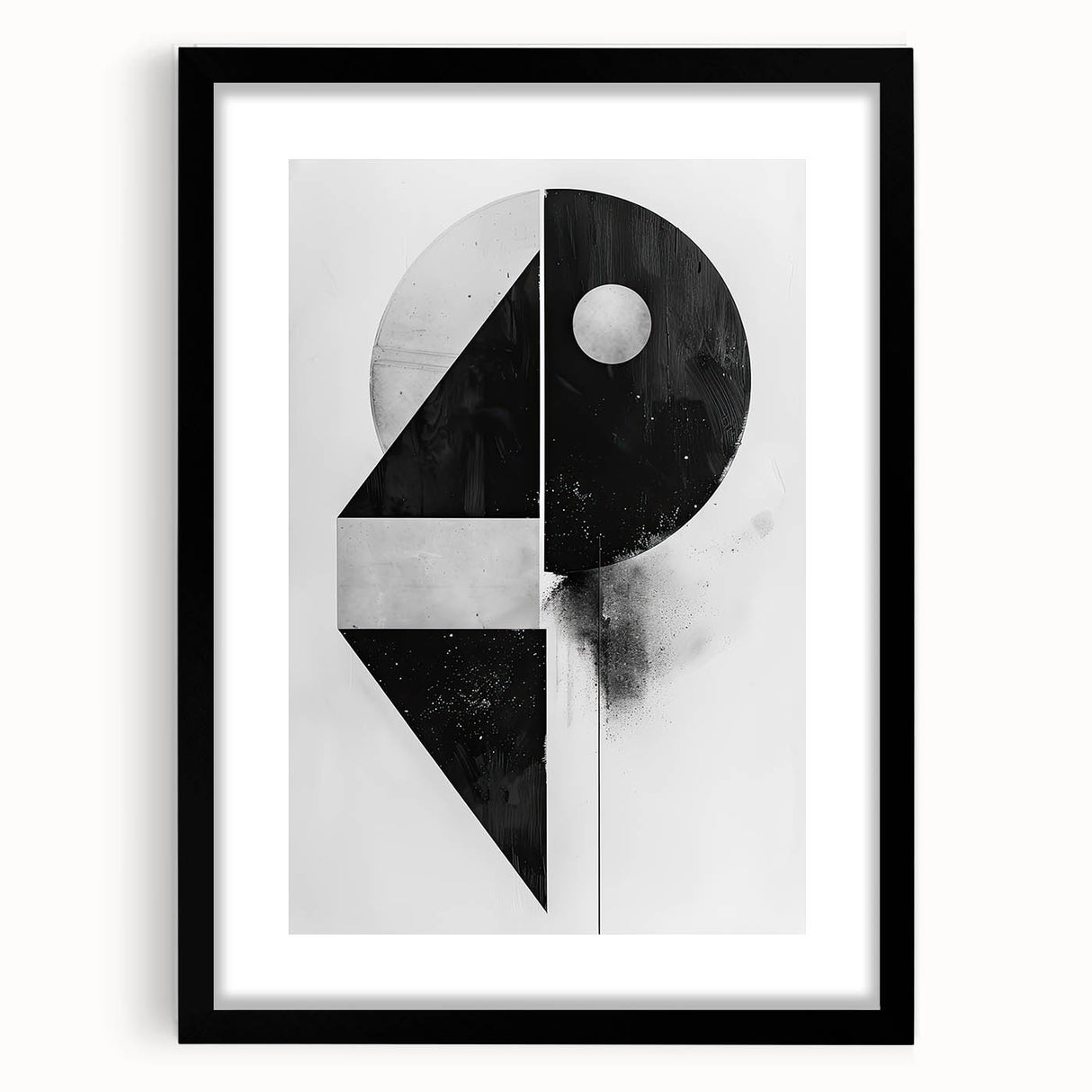 Framed Dining Room Prints – Black & White Geometric Wall Art
