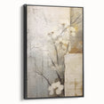 Textured Floral Living Room Wall Art - Modern Canvas & Framed Print