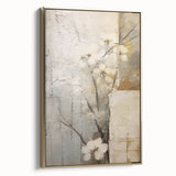 Textured Floral Living Room Wall Art - Modern Canvas & Framed Print