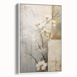 Textured Floral Living Room Wall Art - Modern Canvas & Framed Print