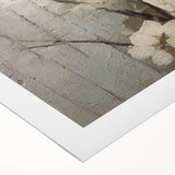 Textured Floral Living Room Wall Art - Modern Canvas & Framed Print