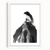 Abstract figurative art frame with a white mat, showcasing an intricate design. Perfect for modern decor, this artwork adds elegance to any interior.