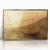 Framed abstract landscape wall art featuring a vibrant mix of gold and earthy tones, perfect for modern decor. Ideal for enhancing living spaces with elegance.