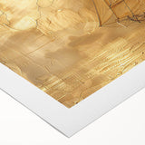 Abstract landscape wall art on rolled canvas, showcasing vibrant colors and dynamic shapes, ideal for modern home decor. Packaged securely in a cardboard tube.