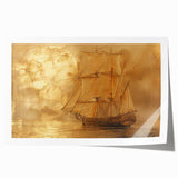 Abstract landscape wall art print showcasing vibrant colors and fluid shapes, rolled and ready for framing; perfect for modern home decor enhancement.