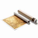 Abstract landscapes wall art print showcasing vibrant colors and fluid patterns, rolled and ready for display, ideal for modern home decor enhancement.